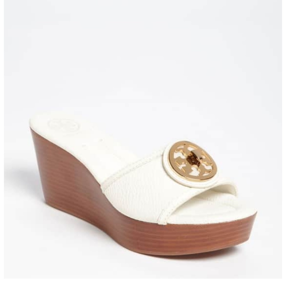Tory Burch Selma Logo Wedge Sandals